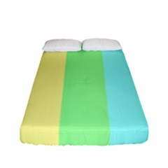 Rainbow Cloud Background Pastel Template Multi Coloured Abstract Fitted Sheet (full/ Double Size)
