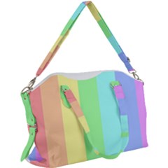 Rainbow Cloud Background Pastel Template Multi Coloured Abstract Canvas Crossbody Bag