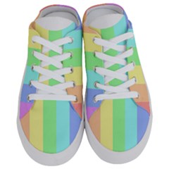 Rainbow Cloud Background Pastel Template Multi Coloured Abstract Half Slippers