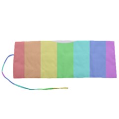 Rainbow Cloud Background Pastel Template Multi Coloured Abstract Roll Up Canvas Pencil Holder (s) by Maspions