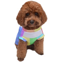 Rainbow Cloud Background Pastel Template Multi Coloured Abstract Dog T-shirt