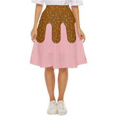 Ice Cream Dessert Food Cake Chocolate Sprinkles Sweet Colorful Drip Sauce Cute Classic Short Skirt
