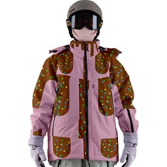 Ice Cream Dessert Food Cake Chocolate Sprinkles Sweet Colorful Drip Sauce Cute Women s Zip Ski And Snowboard Waterproof Breathable Jacket by Maspions