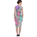 Lines Line Art Pastel Abstract Multicoloured Surfaces Art Classic Sleeveless Midi Dress View2