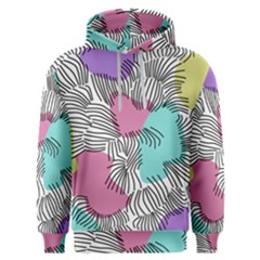 Lines Line Art Pastel Abstract Multicoloured Surfaces Art Men s Overhead Hoodie