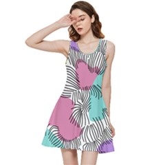 Lines Line Art Pastel Abstract Multicoloured Surfaces Art Inside Out Racerback Dress