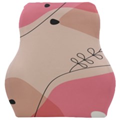 Pink Pattern Line Art Texture Minimalist Design Car Seat Velour Cushion 