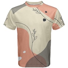 Pattern Line Art Texture Minimalist Design Men s Cotton T-shirt