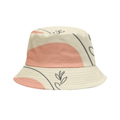 Pattern Line Art Texture Minimalist Design Bucket Hat