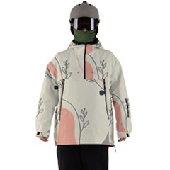 Pattern Line Art Texture Minimalist Design Men s Ski And Snowboard Waterproof Breathable Jacket by Maspions