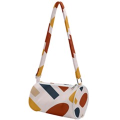 Boho Bohemian Style Design Minimalist Aesthetic Pattern Art Shapes Lines Mini Cylinder Bag