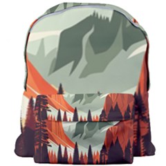 Mountain Travel Canyon Nature Tree Wood Giant Full Print Backpack