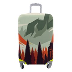 Mountain Travel Canyon Nature Tree Wood Luggage Cover (small)