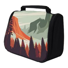 Mountain Travel Canyon Nature Tree Wood Full Print Travel Pouch (small)