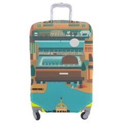 City Painting Town Urban Artwork Luggage Cover (medium)