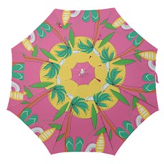 Ocean Watermelon Vibes Summer Surfing Sea Fruits Organic Fresh Beach Nature Straight Umbrellas by Maspions