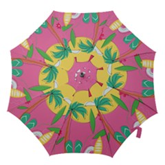 Ocean Watermelon Vibes Summer Surfing Sea Fruits Organic Fresh Beach Nature Hook Handle Umbrellas (medium) by Maspions