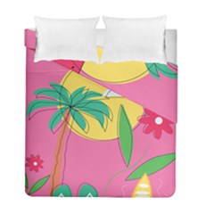 Ocean Watermelon Vibes Summer Surfing Sea Fruits Organic Fresh Beach Nature Duvet Cover Double Side (full/ Double Size)