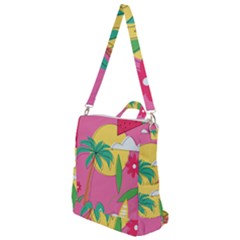 Ocean Watermelon Vibes Summer Surfing Sea Fruits Organic Fresh Beach Nature Crossbody Backpack