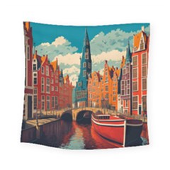 London England Bridge Europe Buildings Architecture Vintage Retro Town City Square Tapestry (small)