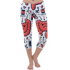 Health Gut Health Intestines Colon Body Liver Human Lung Junk Food Pizza Capri Yoga Leggings