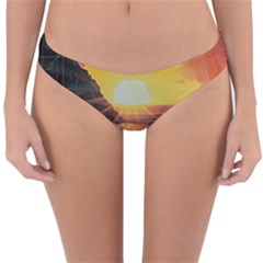 Pretty Art Nice Reversible Hipster Bikini Bottoms by Maspions