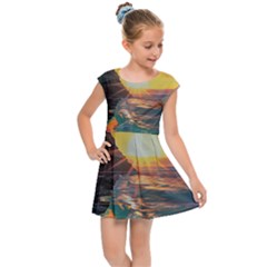 Pretty Art Nice Kids  Cap Sleeve Dress