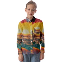 Pretty Art Nice Kids  Long Sleeve Shirt