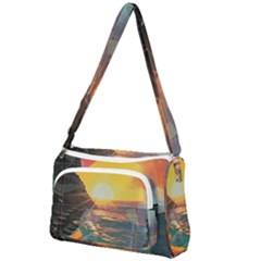 Pretty Art Nice Front Pocket Crossbody Bag