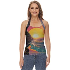 Pretty Art Nice Basic Halter Top by Maspions