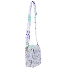 Fish Lilies Sea Aquatic Flowers Algae Bubble Animal Wildlife Nature Ocean Shoulder Strap Belt Bag