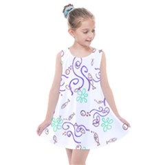 Fish Lilies Sea Aquatic Flowers Algae Bubble Animal Wildlife Nature Ocean Kids  Summer Dress