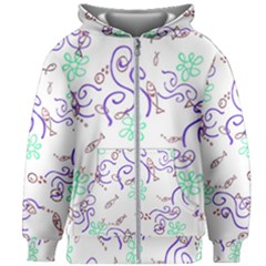 Fish Lilies Sea Aquatic Flowers Algae Bubble Animal Wildlife Nature Ocean Kids  Zipper Hoodie Without Drawstring