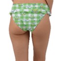 Frog Cartoon Pattern Cloud Animal Cute Seamless Frill Bikini Bottoms View2