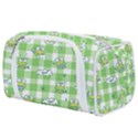 Frog Cartoon Pattern Cloud Animal Cute Seamless Toiletries Pouch View1