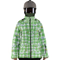 Frog Cartoon Pattern Cloud Animal Cute Seamless Men s Zip Ski And Snowboard Waterproof Breathable Jacket by Bedest