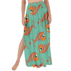 Cute Fish Underwater Sea Ocean Nature Aquarium Goldfish Marine Water Maxi Chiffon Tie-up Sarong