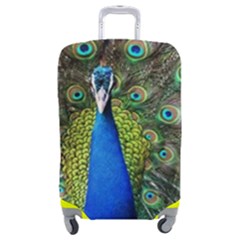 Peacock Bird Feathers Pheasant Nature Animal Texture Pattern Luggage Cover (medium) by Bedest