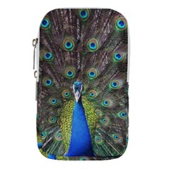 Peacock Bird Feathers Pheasant Nature Animal Texture Pattern Waist Pouch (small)