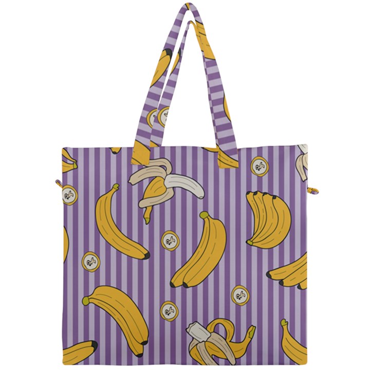 Pattern Bananas Fruit Tropical Seamless Texture Graphics Canvas Travel Bag