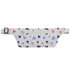 Airplane Pattern Plane Aircraft Fabric Style Simple Seamless Active Waist Bag by Bedest