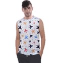 Airplane Pattern Plane Aircraft Fabric Style Simple Seamless Men s Regular Tank Top View1