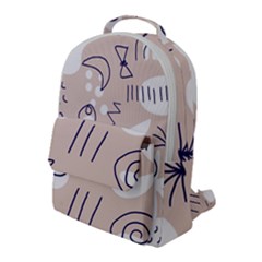 Abstract Leaf Nature Natural Beautiful Summer Pattern Flap Pocket Backpack (large) by Bedest