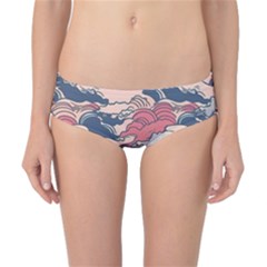 Waves Ocean Sea Water Pattern Rough Seas Digital Art Nature Nautical Classic Bikini Bottoms