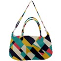 Geometric Pattern Retro Colorful Abstract Removable Strap Handbag View2