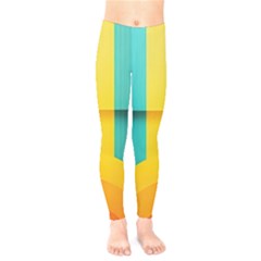 Colorful Rainbow Pattern Digital Art Abstract Minimalist Minimalism Kids  Leggings