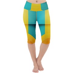 Colorful Rainbow Pattern Digital Art Abstract Minimalist Minimalism Lightweight Velour Cropped Yoga Leggings