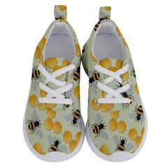 Bees Pattern Honey Bee Bug Honeycomb Honey Beehive Running Shoes