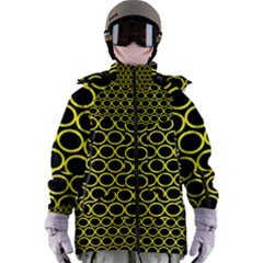  Women s Zip Ski And Snowboard Waterproof Breathable Jacket Yellow & Black
