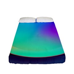 Circle Colorful Rainbow Spectrum Button Gradient Fitted Sheet (full/ Double Size)